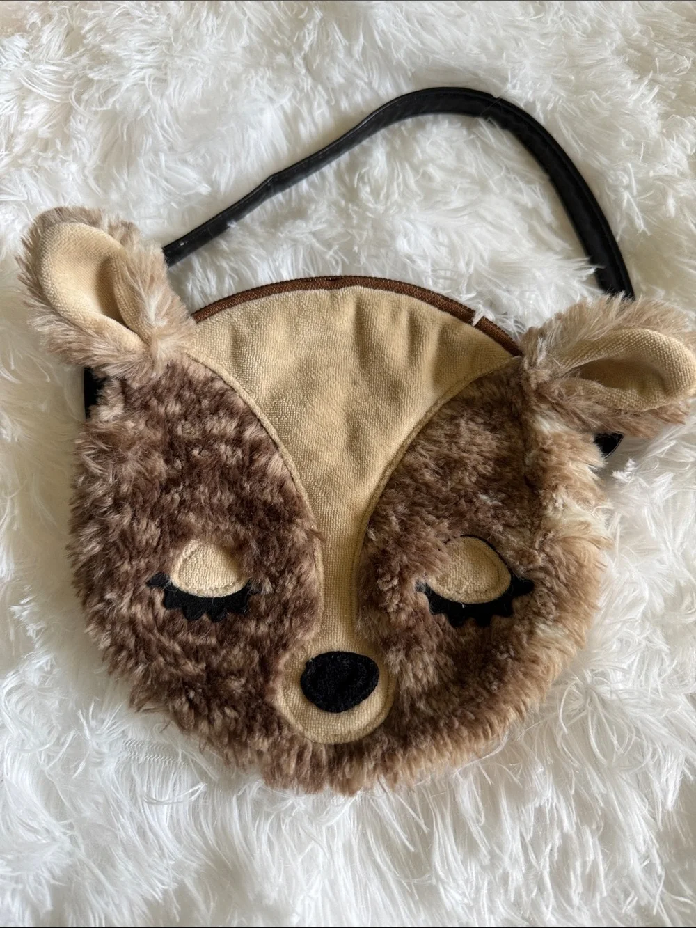 Brown Fawn Plush Kids Shoulder Bag - Cute Deer Purse